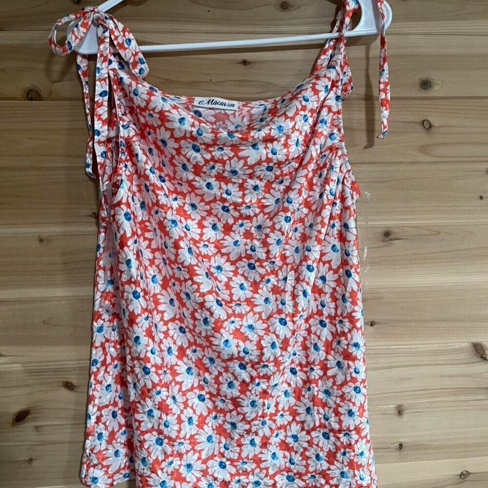 Macaron Multicoloured Floral Top Floral E 9 E 6